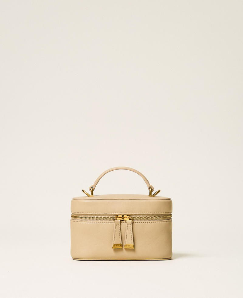 Leather shoulder bag Khaki Woman 262TD8170_13165_01