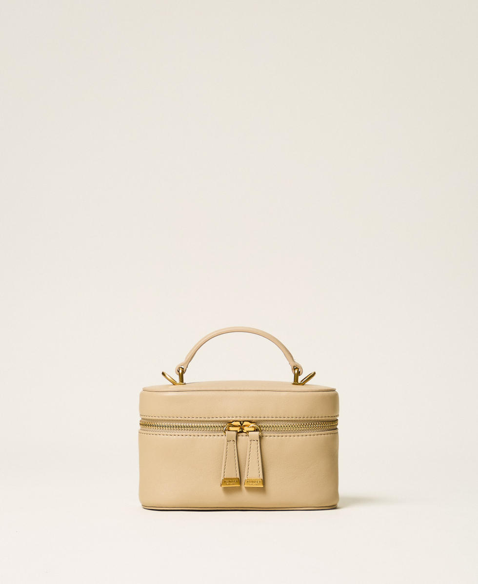 Leather shoulder bag Khaki Woman 262TD8170_13165_01