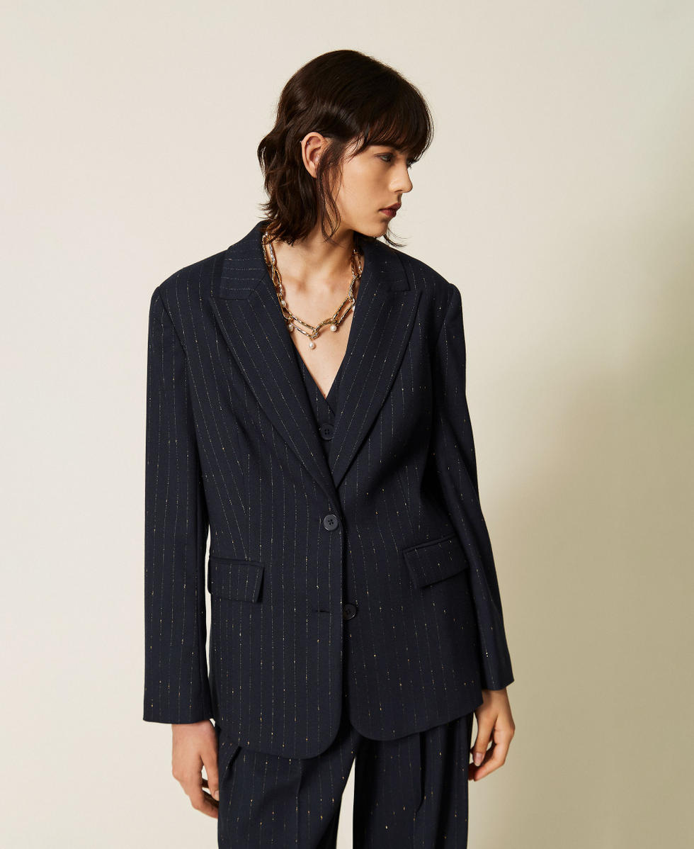 Nadelstreifenblazer Blue Paint Pinstripe Frau 262AP2364_13687_01