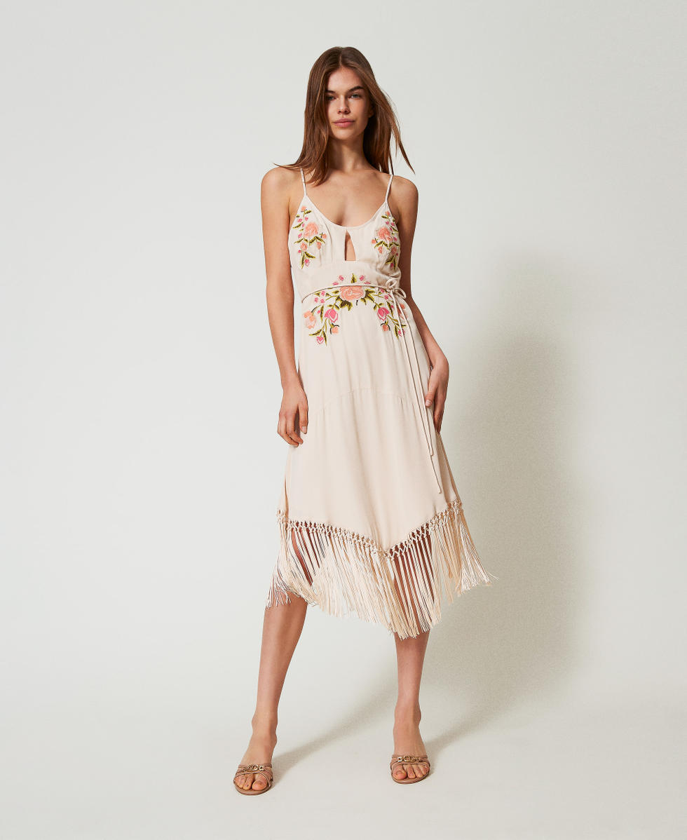 Sandalias mules con Oval T Camel Mujer 251TCP102_00044_T0