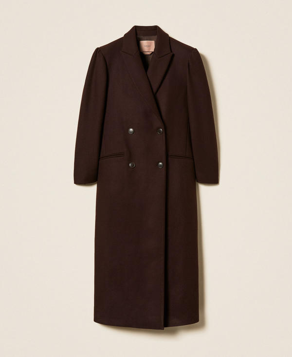 Wool blend cloth coat