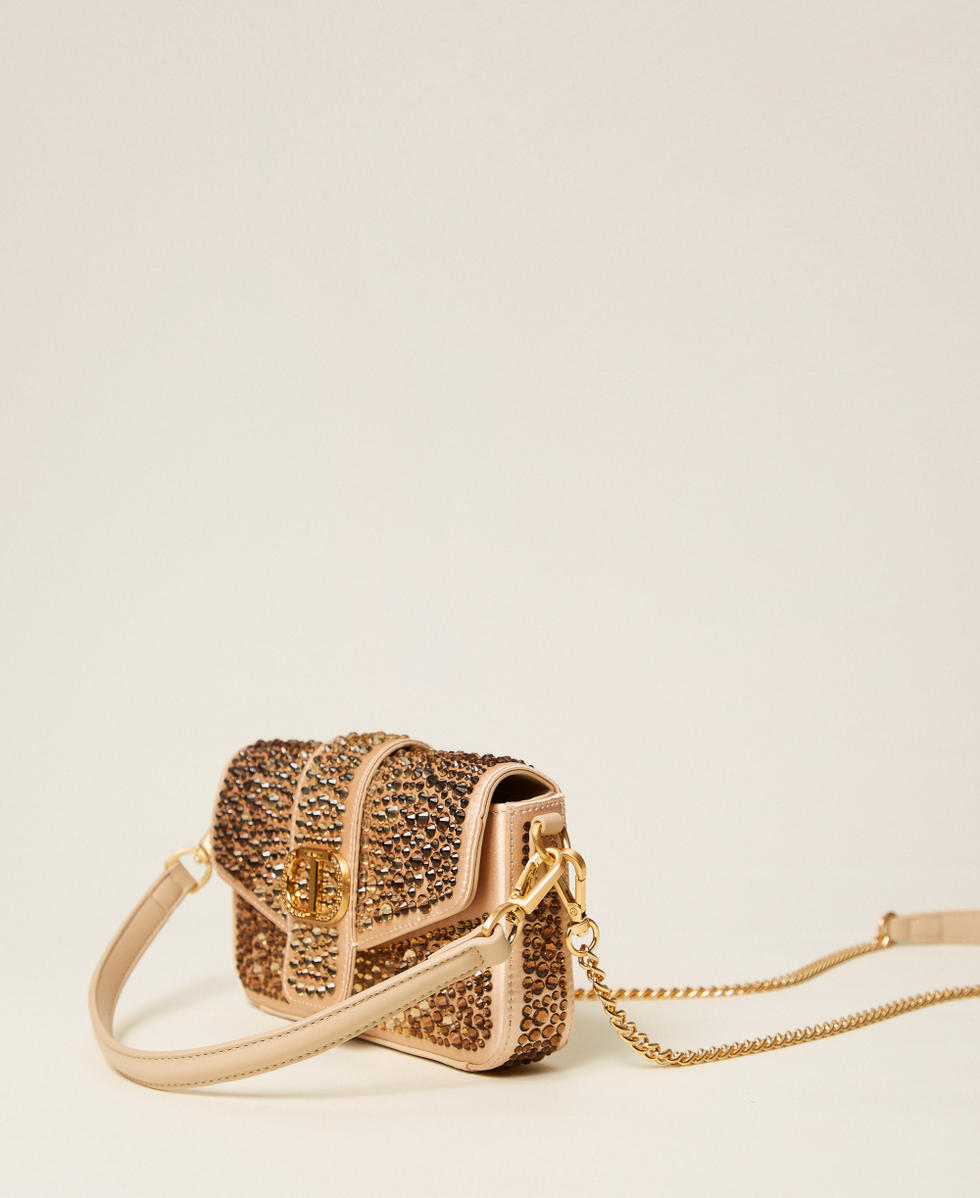 Umh&auml;ngetasche &bdquo;Amie&ldquo; mit Strass Alpakabraun Frau 252TD8210_12538_02