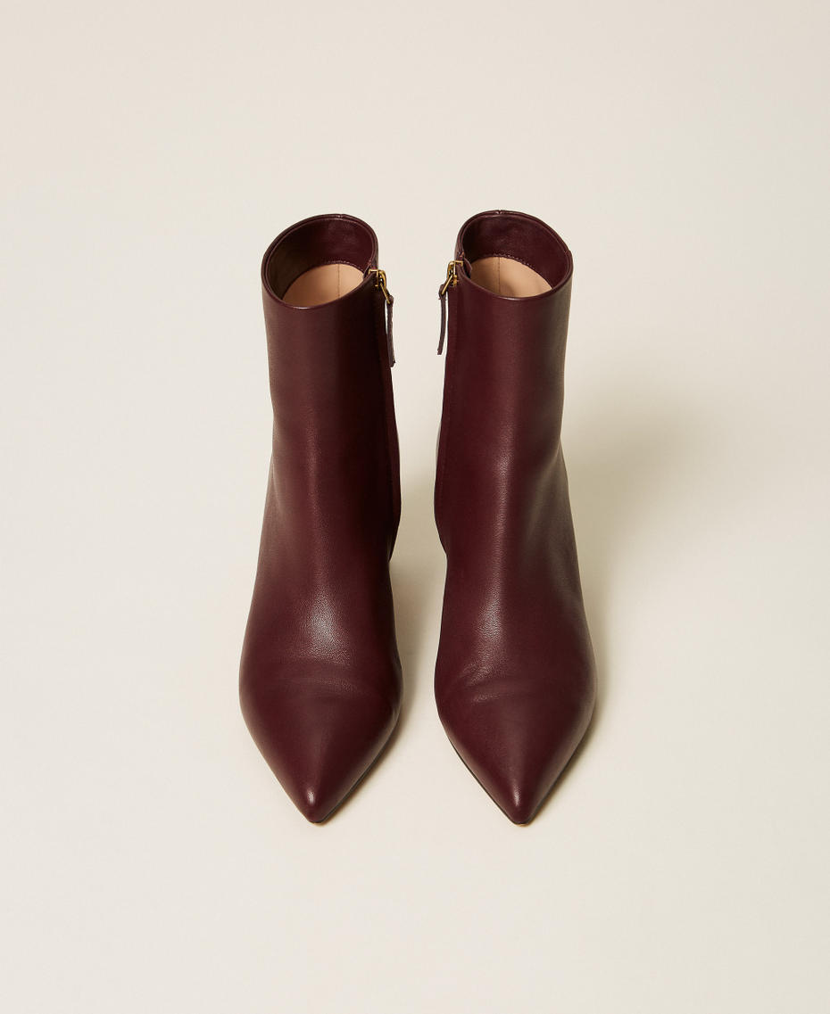 Stivaletti in pelle Bordeaux Donna 262TGT056_00020_04