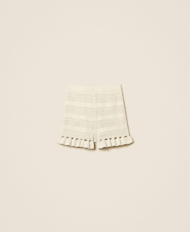 Knit shorts with ruffles Mother Of Pearl Woman 261TQ3011_00059_S0