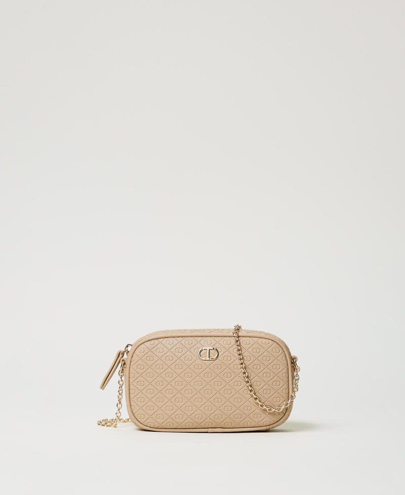 Mini borsa a tracolla con logo Beige "Rope" Donna 251TH7027_12145_01