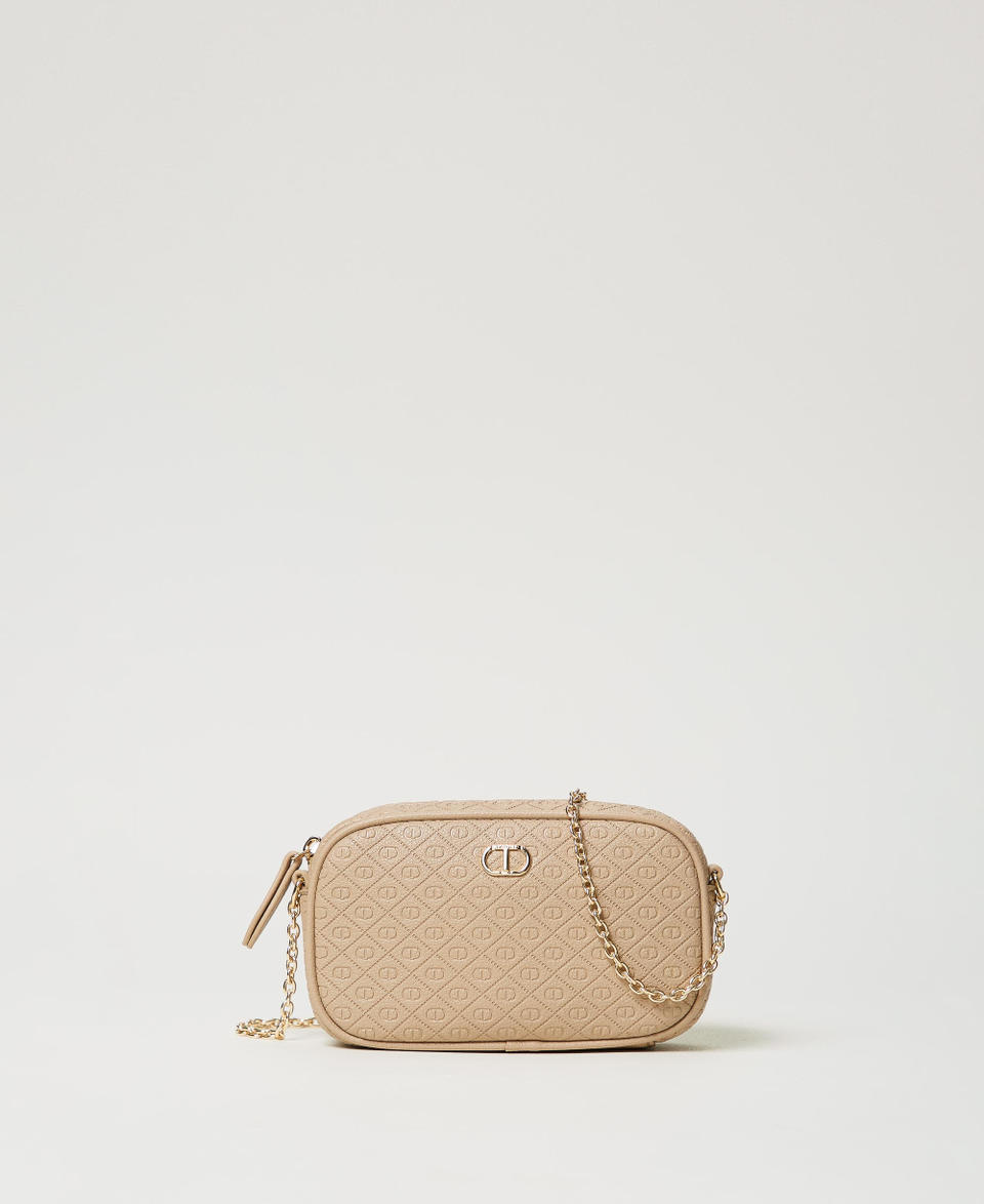Mini borsa a tracolla con logo Beige "Rope" Donna 251TH7027_12145_01