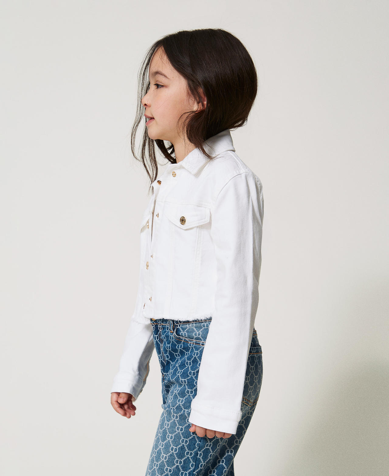 Frayed bull denim jacket "Ice" White Girl 251GJ2612_00808_02