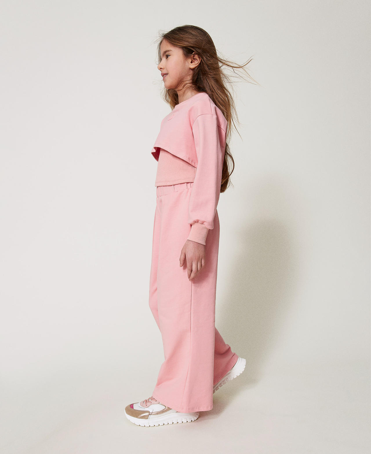Top, trousers and sweatshirt with Oval T Sweet Rose Girl 251GJ2583_00533_02