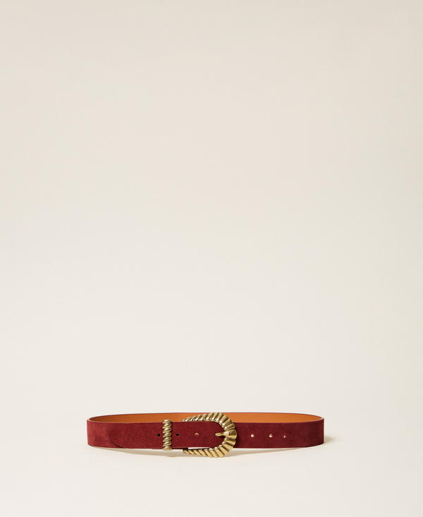Suede belt