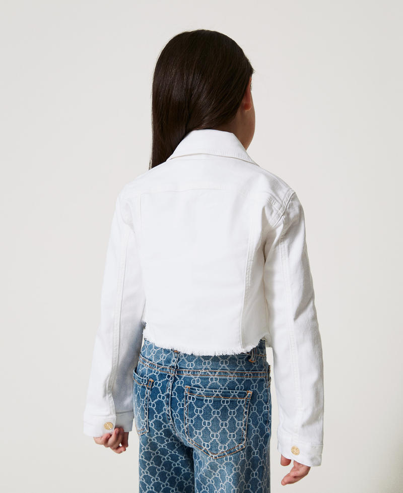 Frayed bull denim jacket "Ice" White Girl 251GJ2612_00808_03