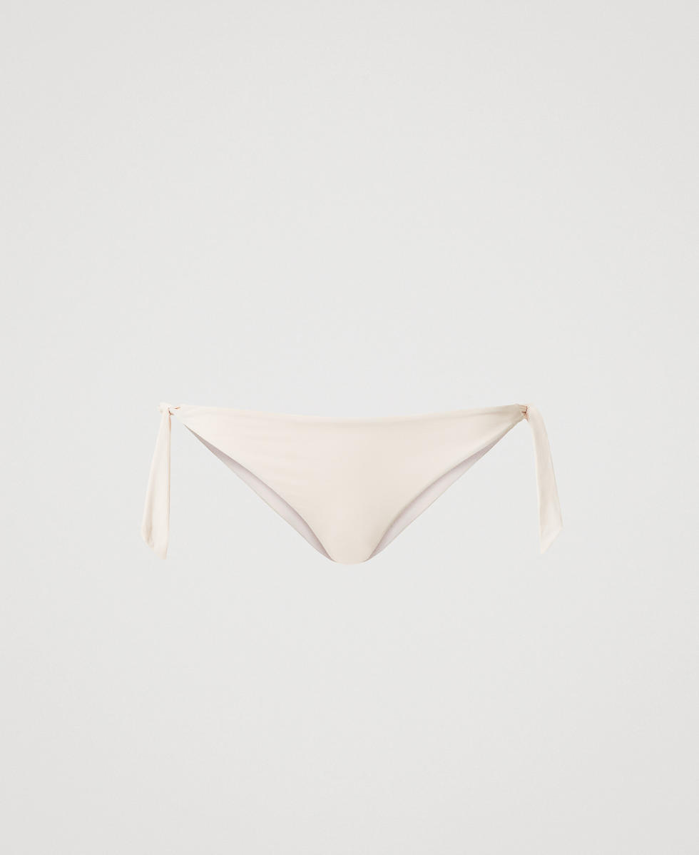 Brasiliana da bagno con fiocchi Ricamo Almond Beige / Dark Almond Beige Donna 251LMMF77_12376_S0