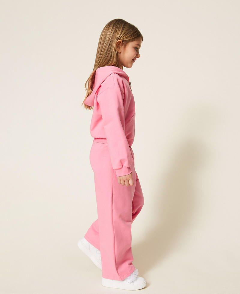 Felpa baby e pantaloni cropped Rosa "Aurora Pink" Bambina 261GB2191_07207_02