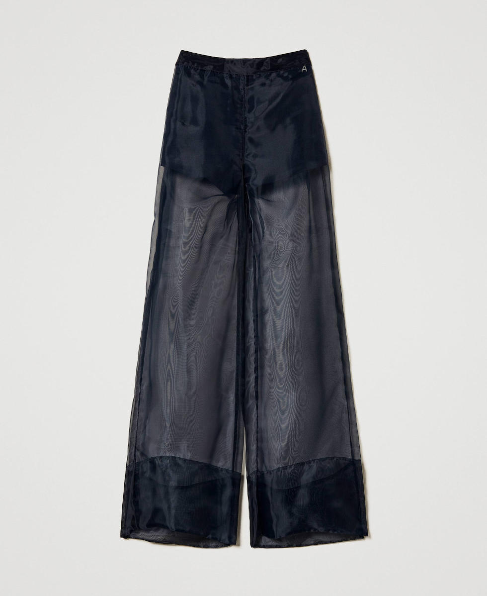 Pantalon ample en organza