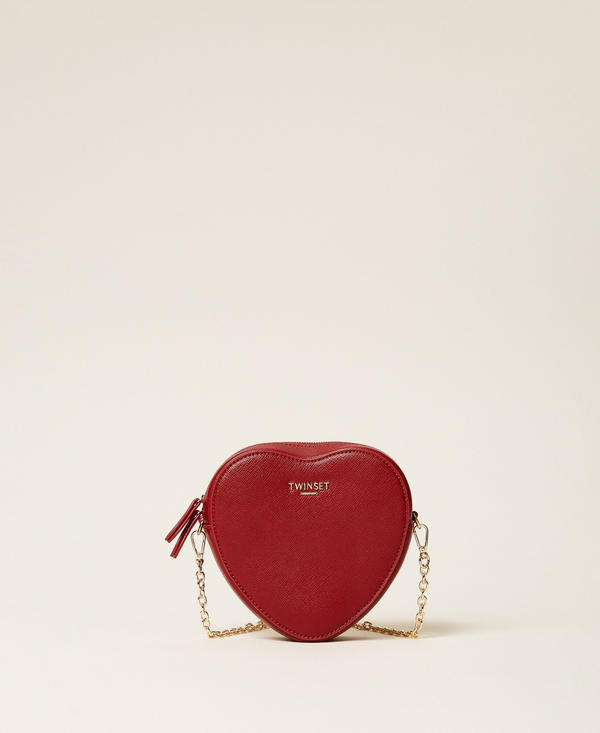 Mini sac en forme de c&oelig;ur avec bandouli&egrave;re