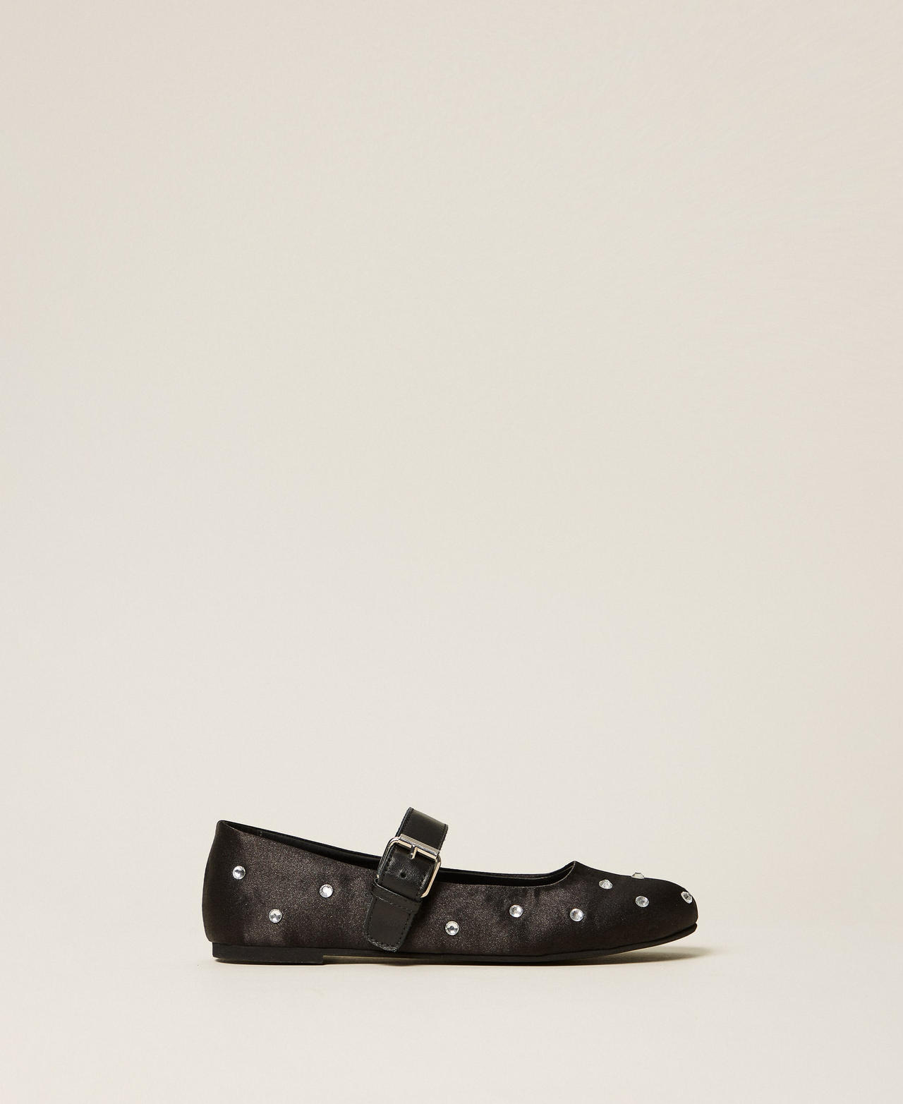 Ballerines babies en satin avec strass
