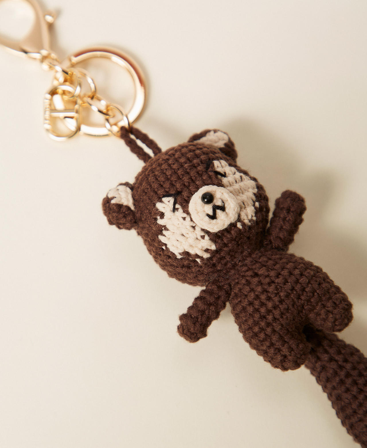 Crochet squirrel key ring charm Black Chocolate Woman 252TL8053_11054_02