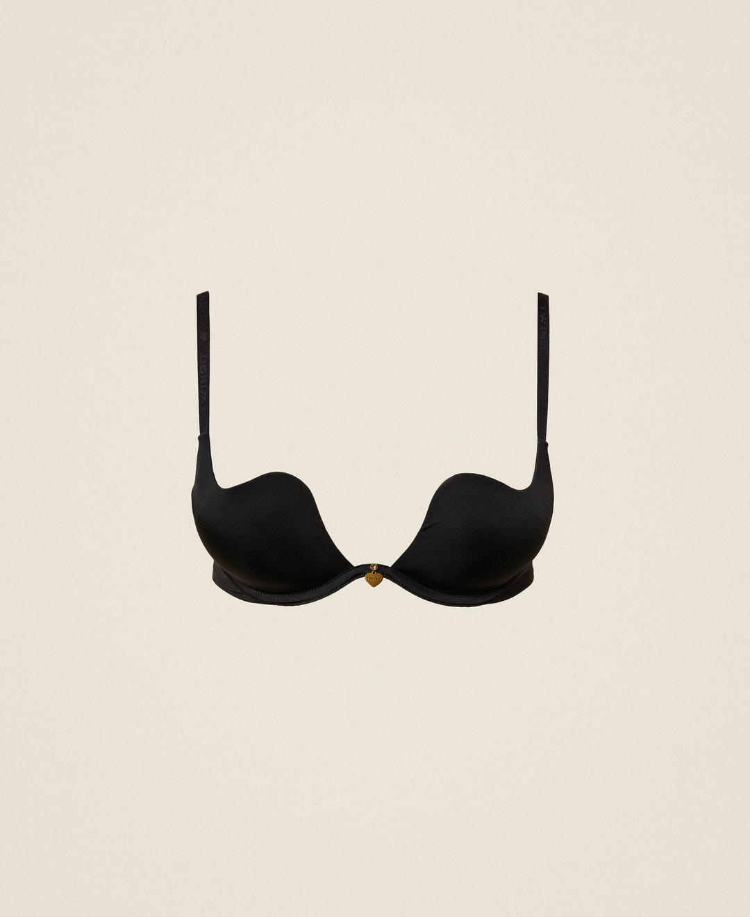 Soutien-gorge push-up en caur en charmeuse