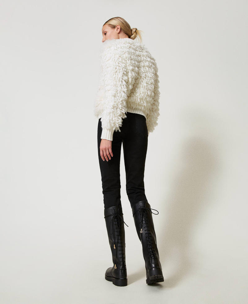 Lace-up leather boots