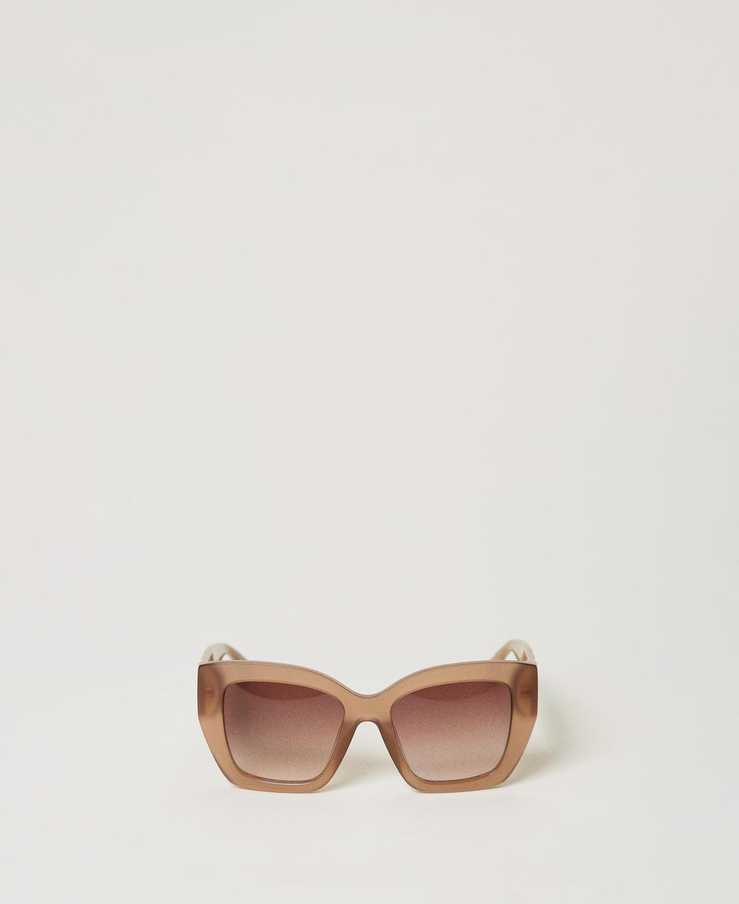 Lunettes de soleil oversize opalescentes