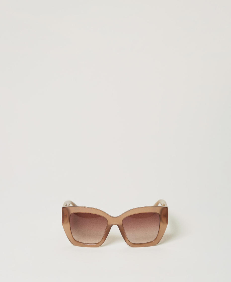 Солнцезащитные очки оверсайз с отливом Сияющий Опал Голубь Серый женщина 999TZ505A_12471_01