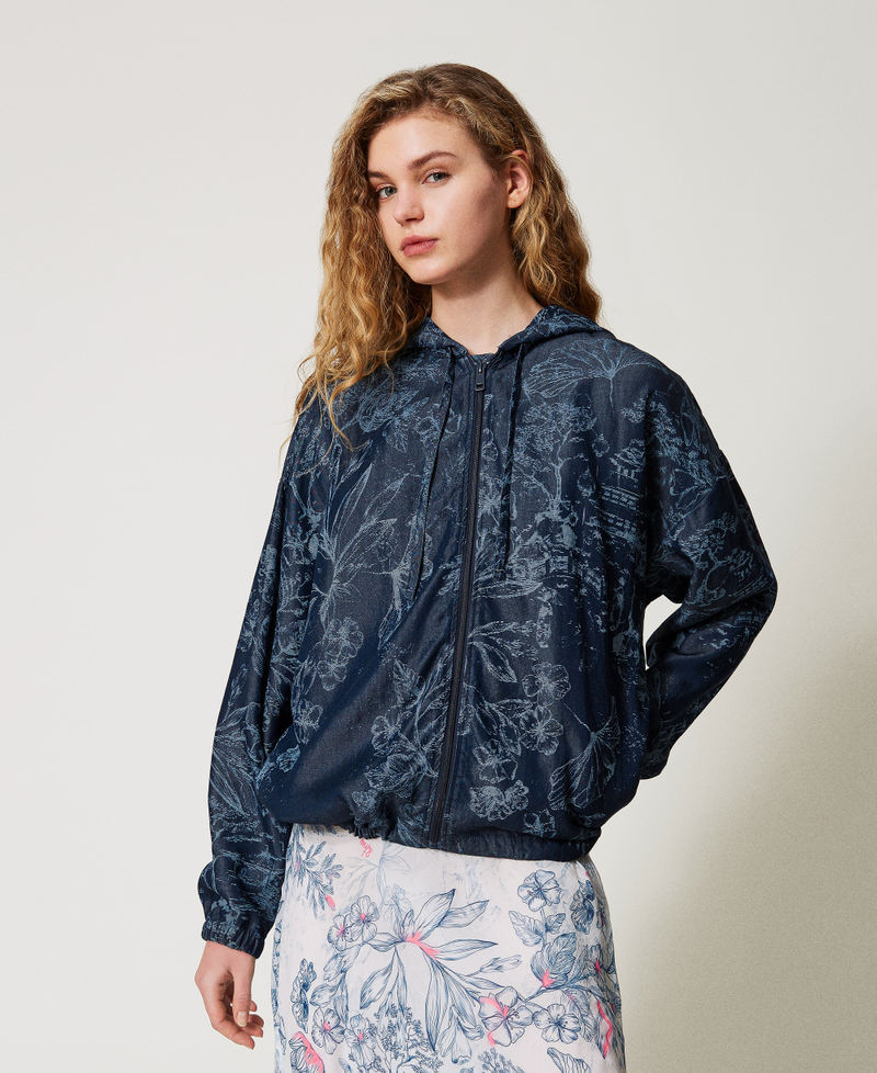 Bomber MYFO in jeans a fiori Denim Toile De Jouy Donna 251AQ2110_12433_04