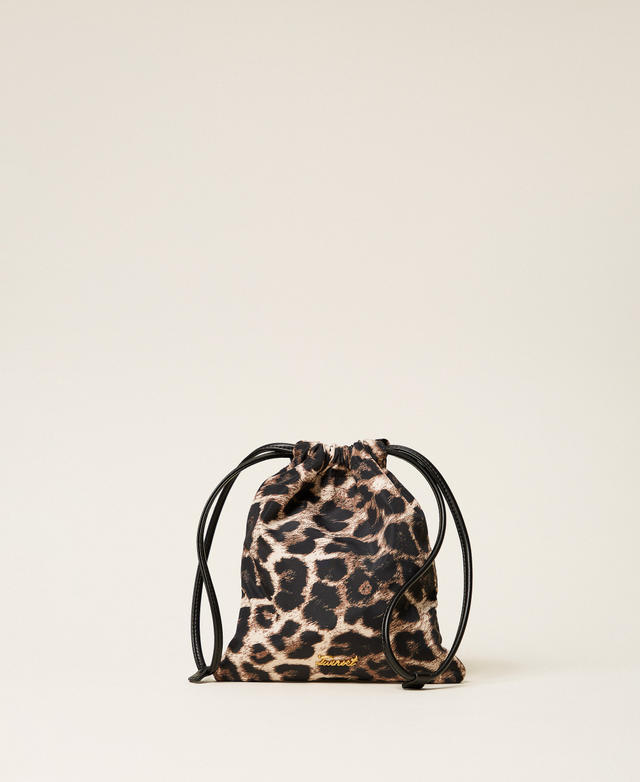 Pochette avec imprimé animalier