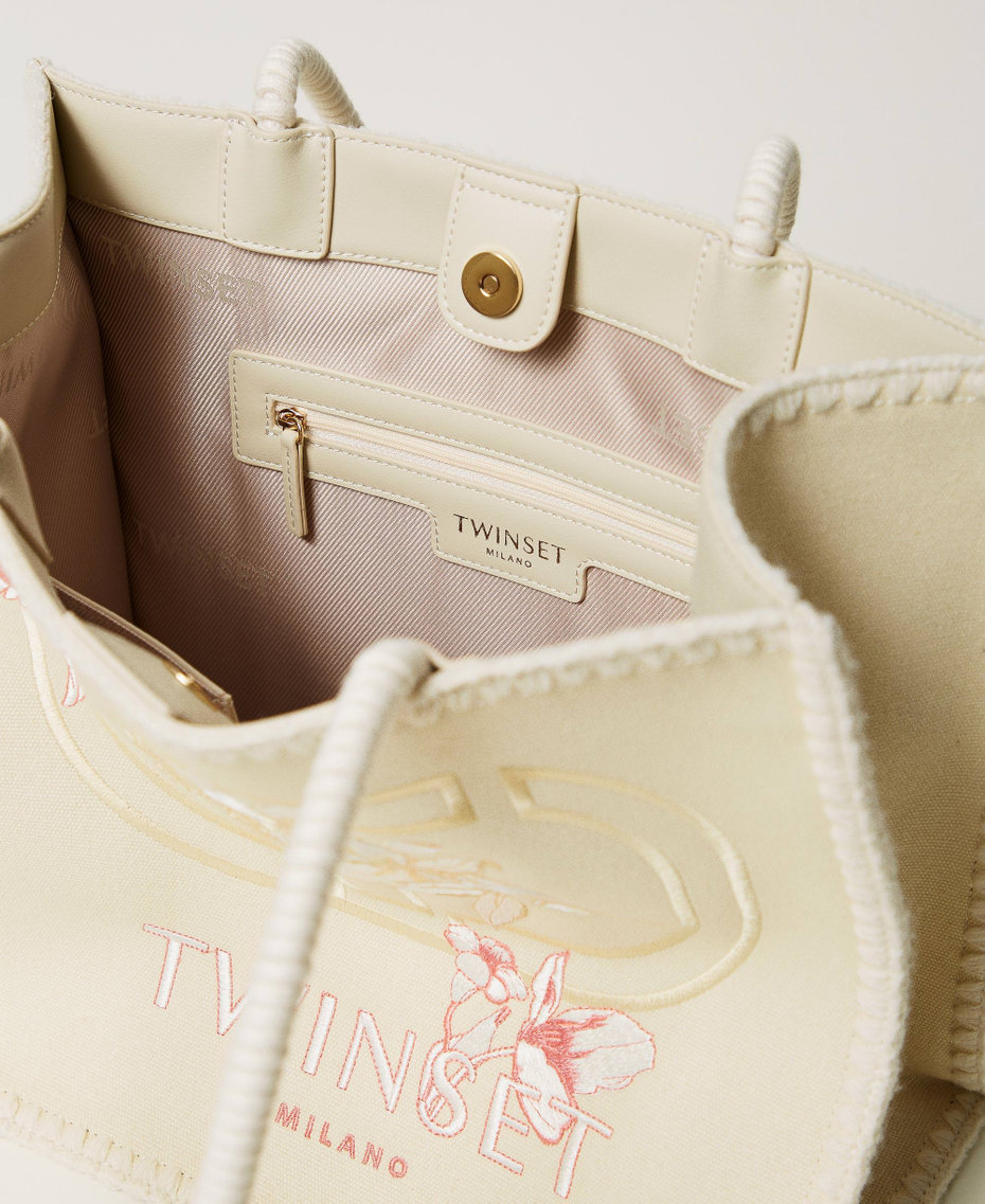 Shopper „Bohémienne“ mit Stickerei Delicate Beige Frau 251TB7412_12140_04