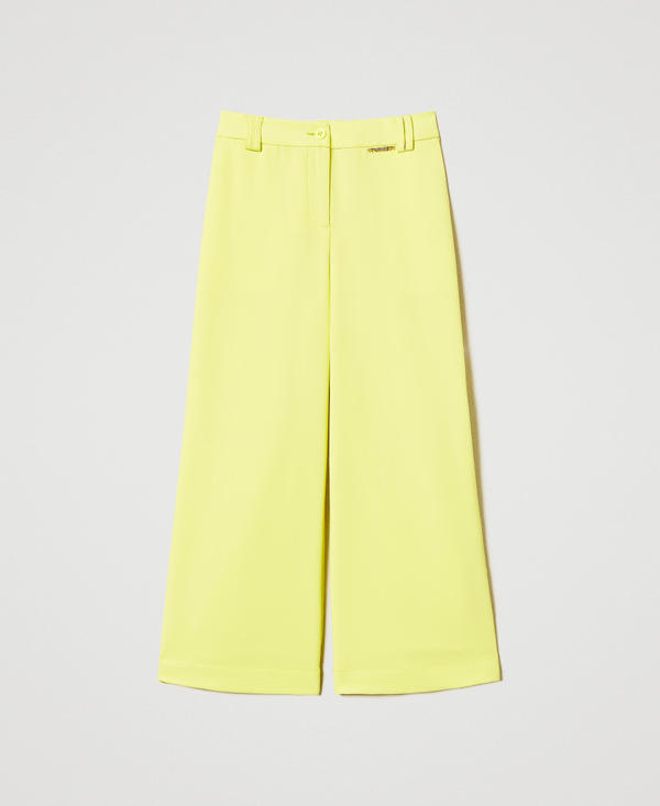 Crêpe palazzo trousers