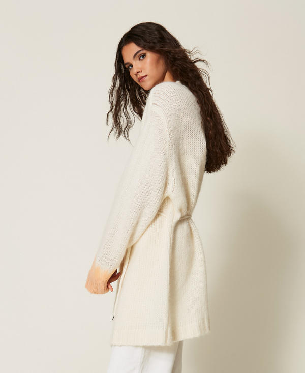 Cardigan Myfo en laine m&eacute;lang&eacute;e bicolore