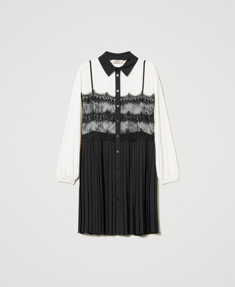 Short georgette shirt dress