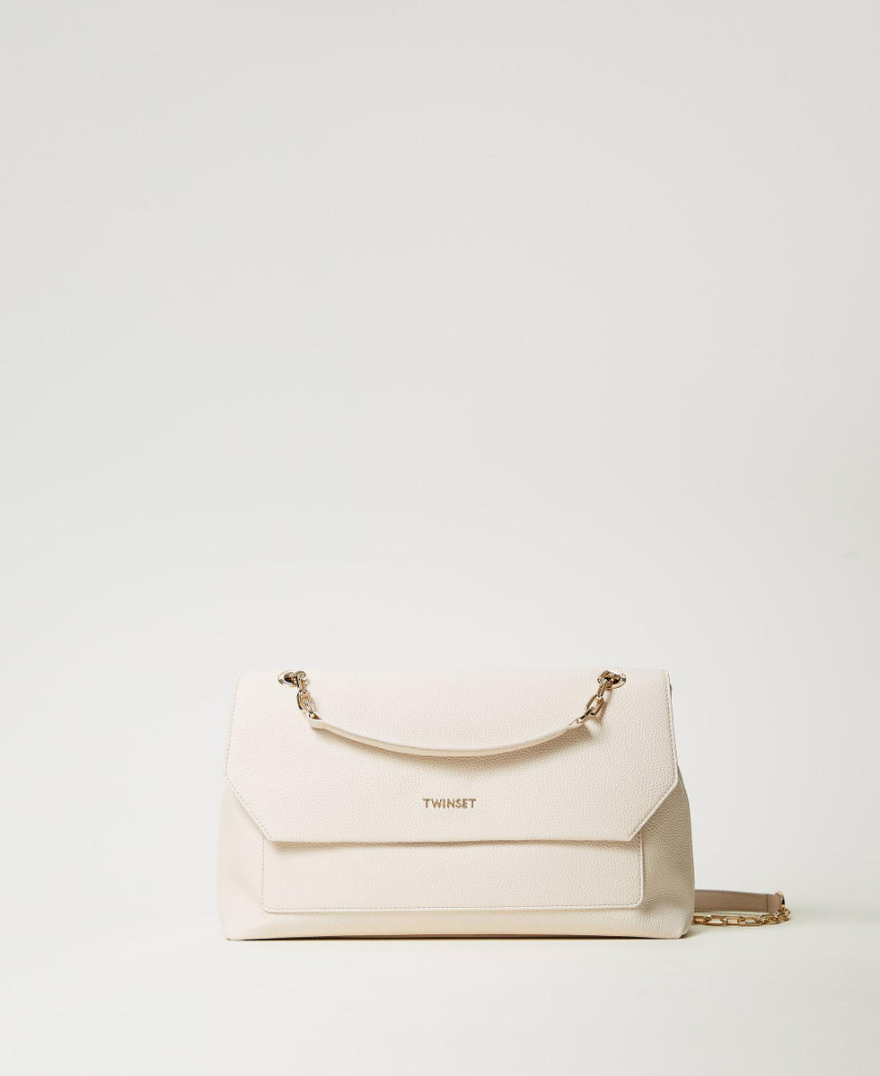 Shoulder bag with Oval T Mother Of Pearl Woman 251TB7063_00059_01