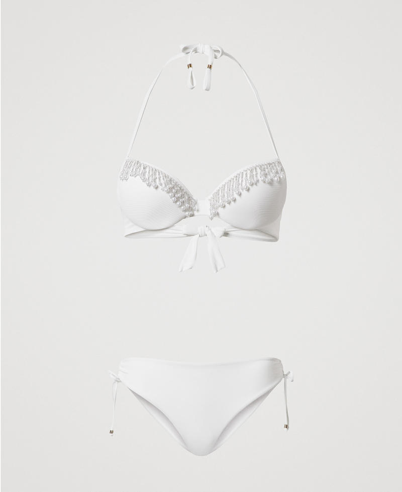 Push-up da bagno con ricamo e slip Bianco Sugar Donna 251LMMC44_00632_S0