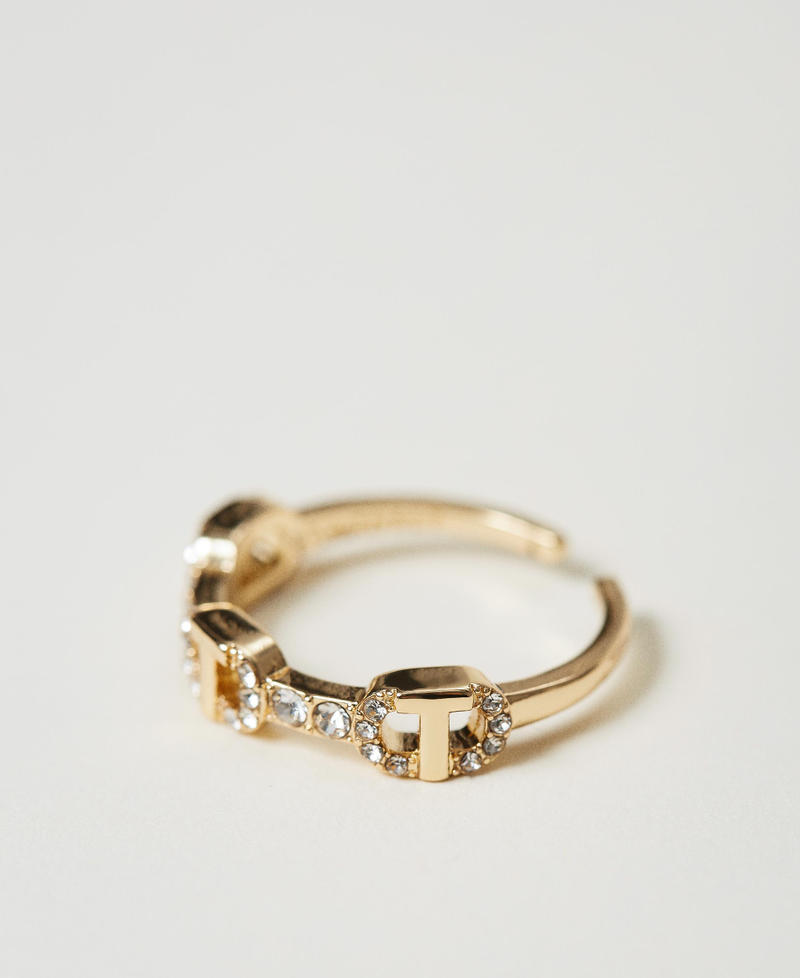 Ring mit Strass und Oval Ts New Gold Frau 251TA4033_10630_02