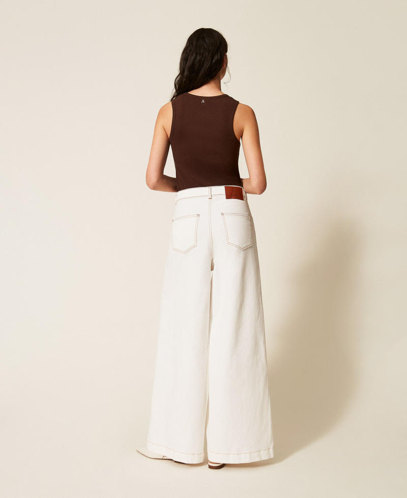 Pantalon ample en bull de coton bio