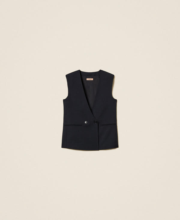 Wool blend waistcoat