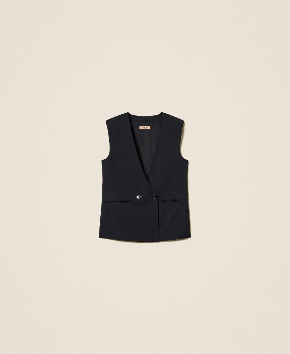 Gilet in misto lana