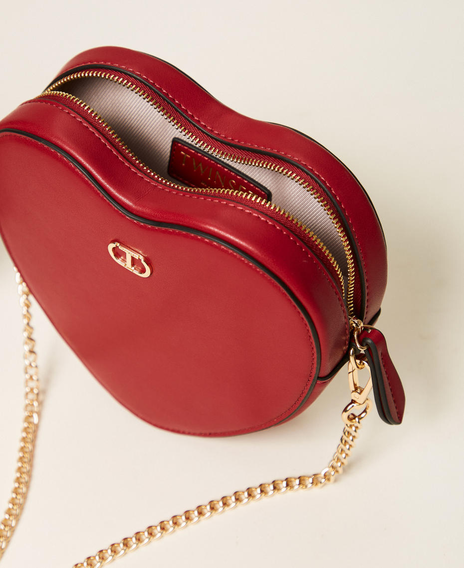 Mini borsa a cuore con tracolla Rosso Veneziano Donna 252TH7025_00740_04
