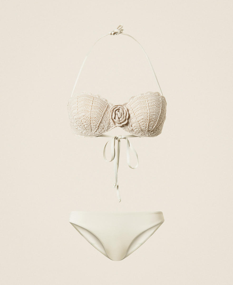 Fascia da bagno crochet e brasiliana