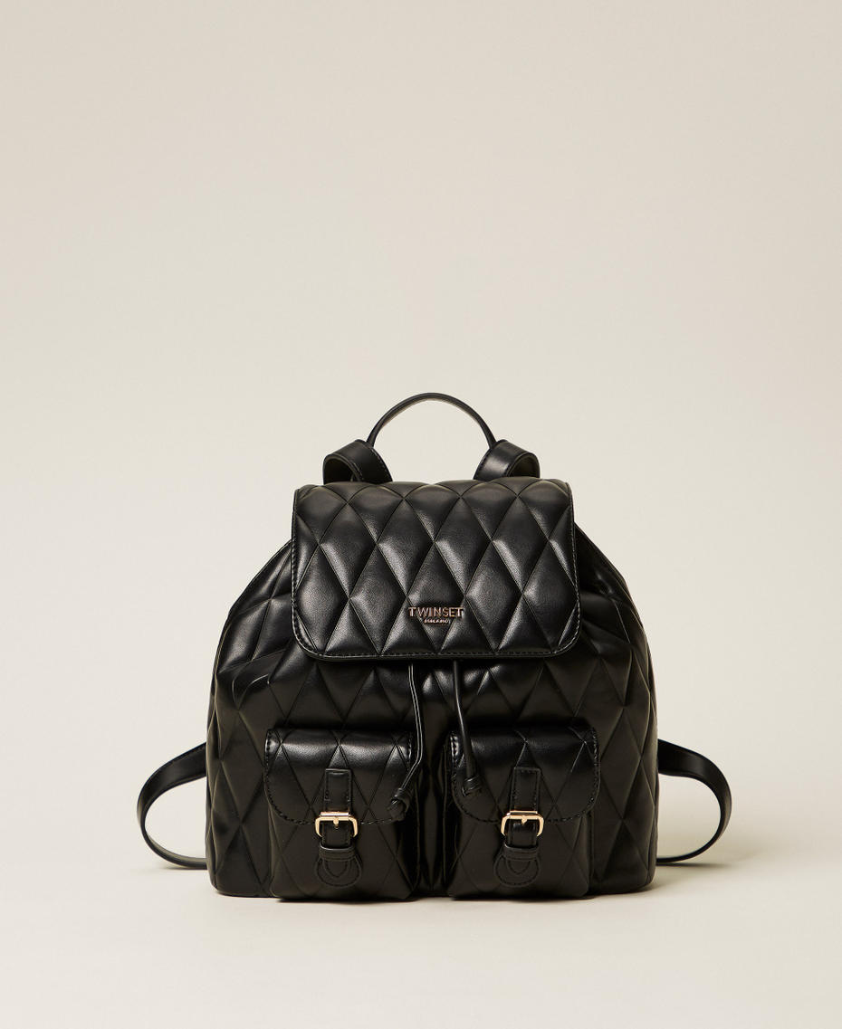 Zaino quilted con tasche Nero Donna 261TB7280_00006_01