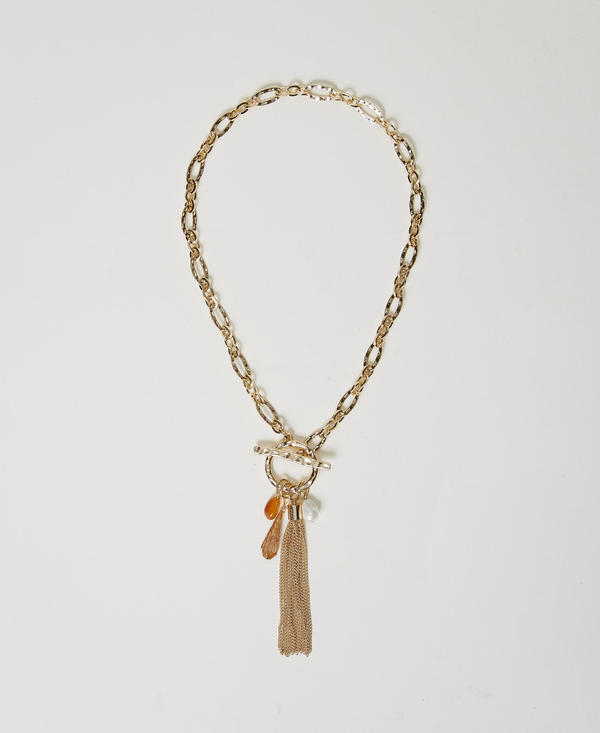 Chain necklace with tassel