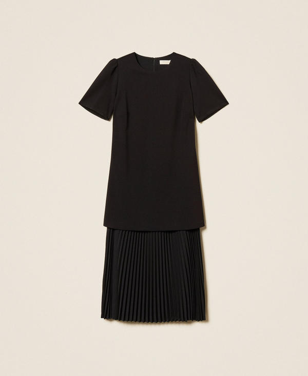 Recycled cr&ecirc;pe de Chine midi dress