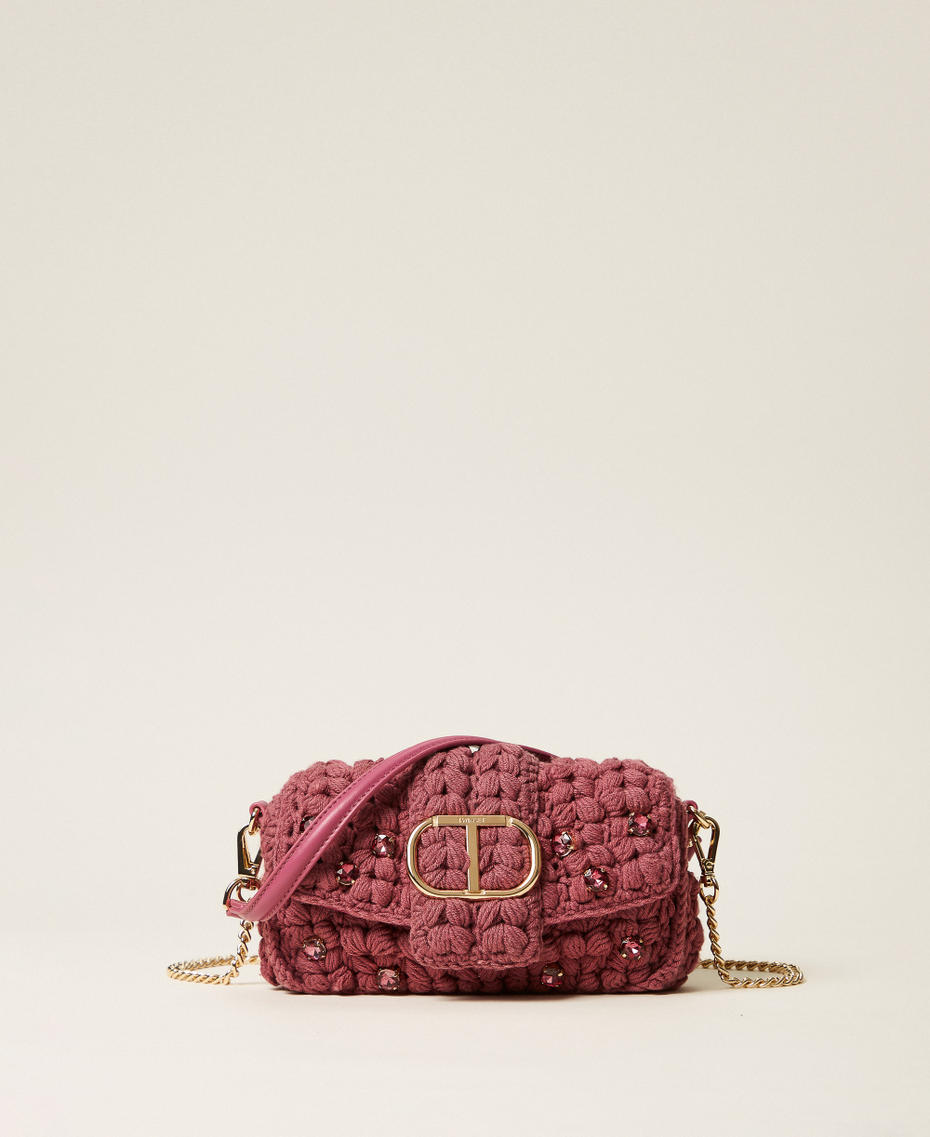 'Amie' crochet shoulder bag Rose Mauve Woman 252TB7190_12615_01