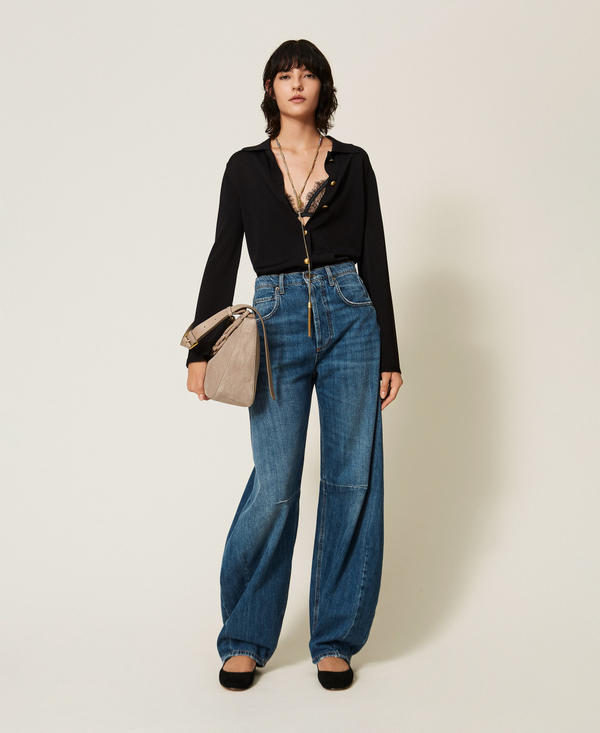 Five-pocket horseshoe jeans