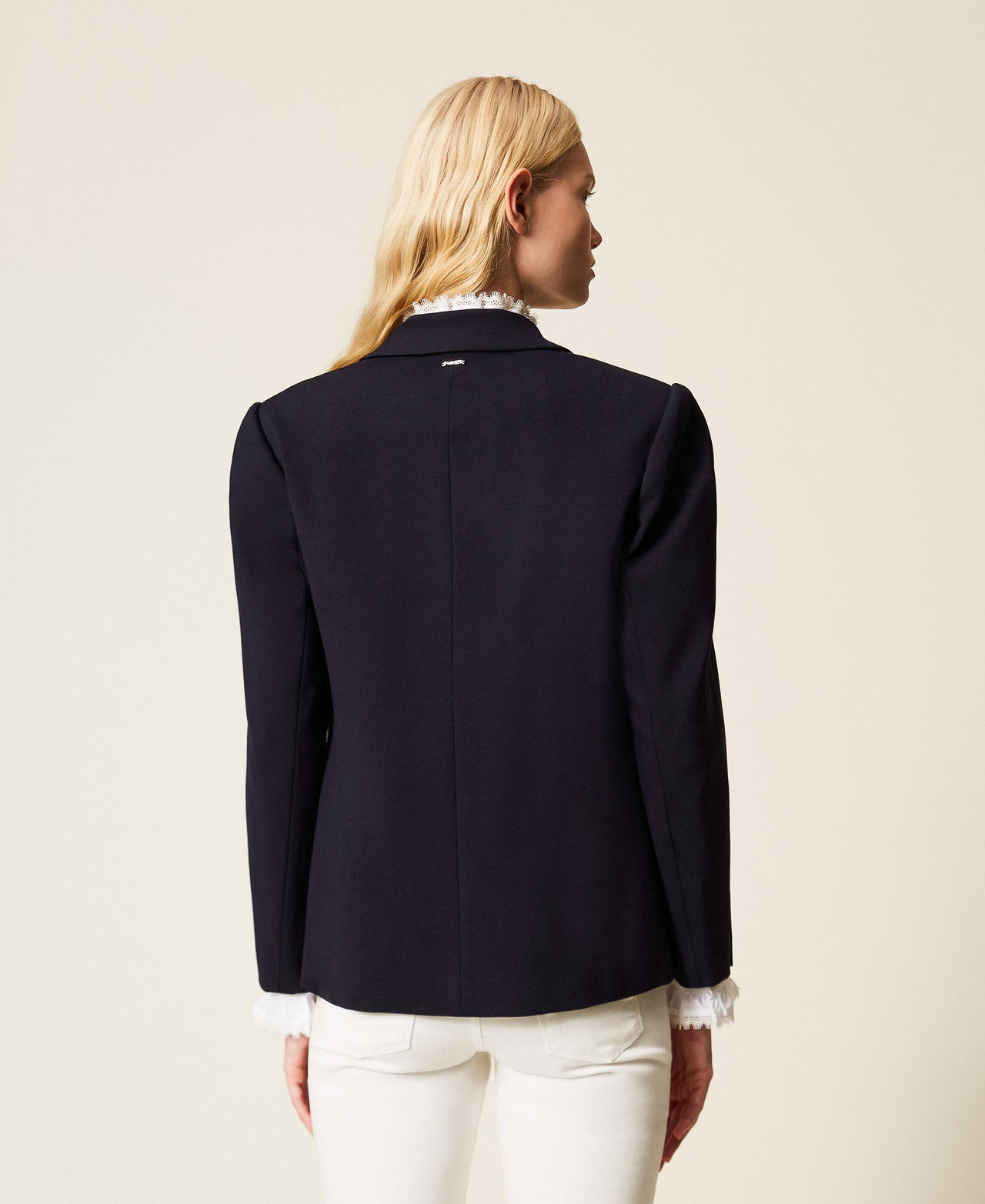 Blazer with decorative buttons Blue Night Woman 261TP2382_13172_04