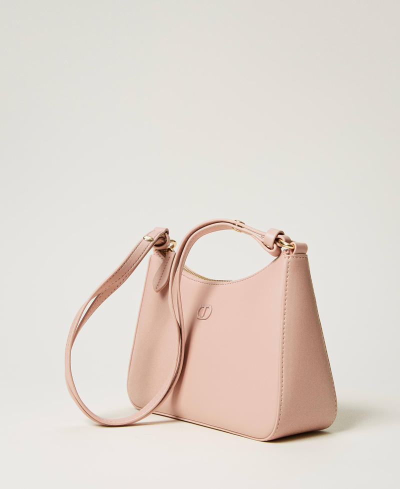 Mini hobo bag with logo Parisienne Pink Woman 251TH7021_00714_02
