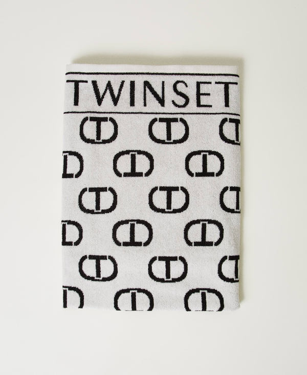 Serviette de plage avec logo Oval T