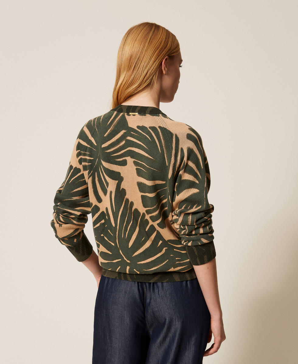Jersey con estampado jungle Estampado Jungle Mujer 261LL3FBB_13301_03