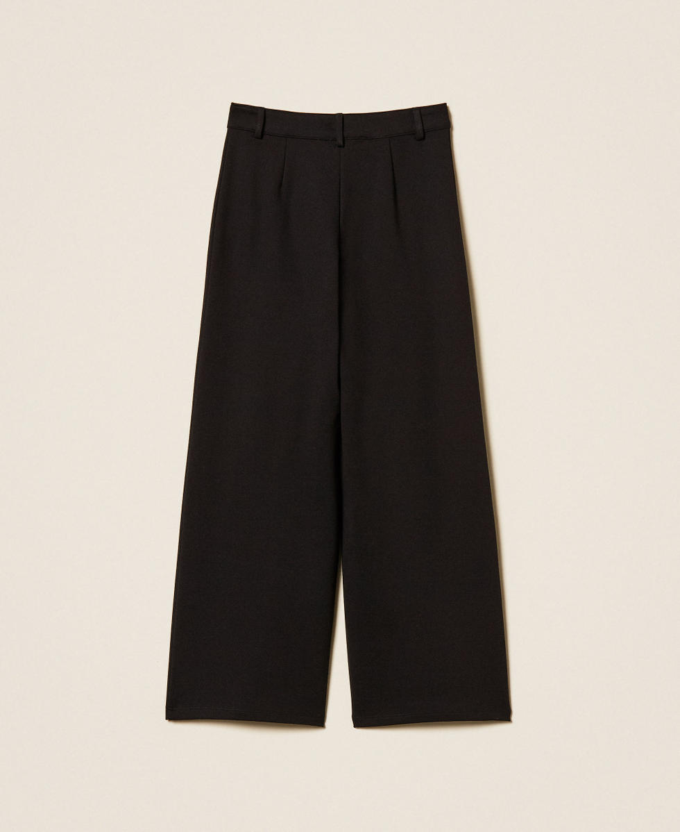 Pantal&oacute;n palazzo con botones Oval T Negro Ni&ntilde;a 252GJ2113_00006_S1
