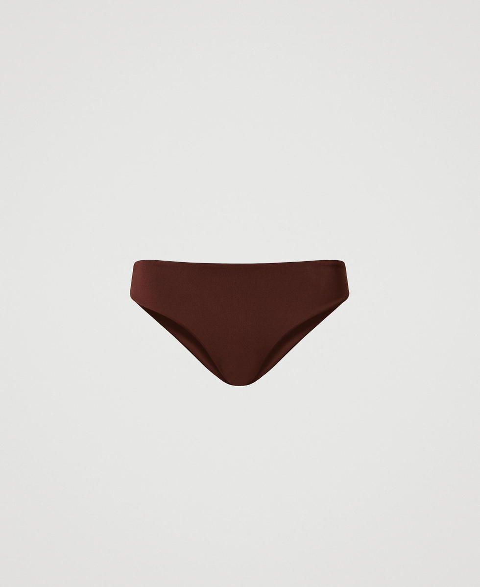 Bikinihose mit Oval T Brown Stone Frau 251LBMA66_12133_S0