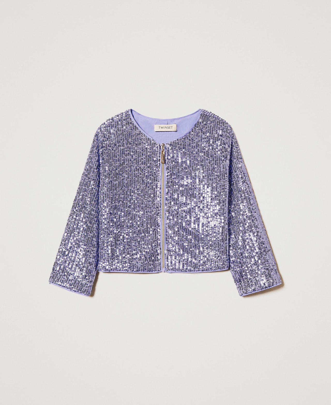 Jacke mit Alloverpailletten Pastel Violet Mädchen 251GJ2535_11862_0S